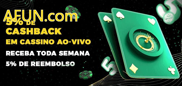 Promoções do cassino ao Vivo AFUN.com